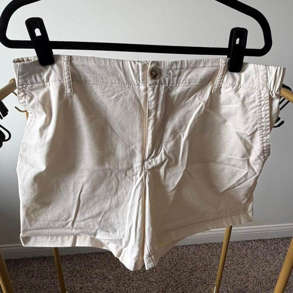 Old-navy Women's Cream and White Shorts